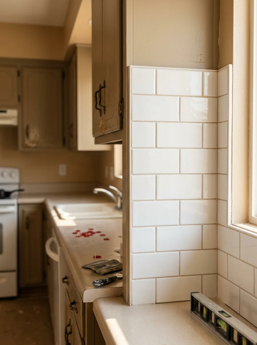 Professional work in progress on a Manteca property showing quality craftsmanship and attention to detail.